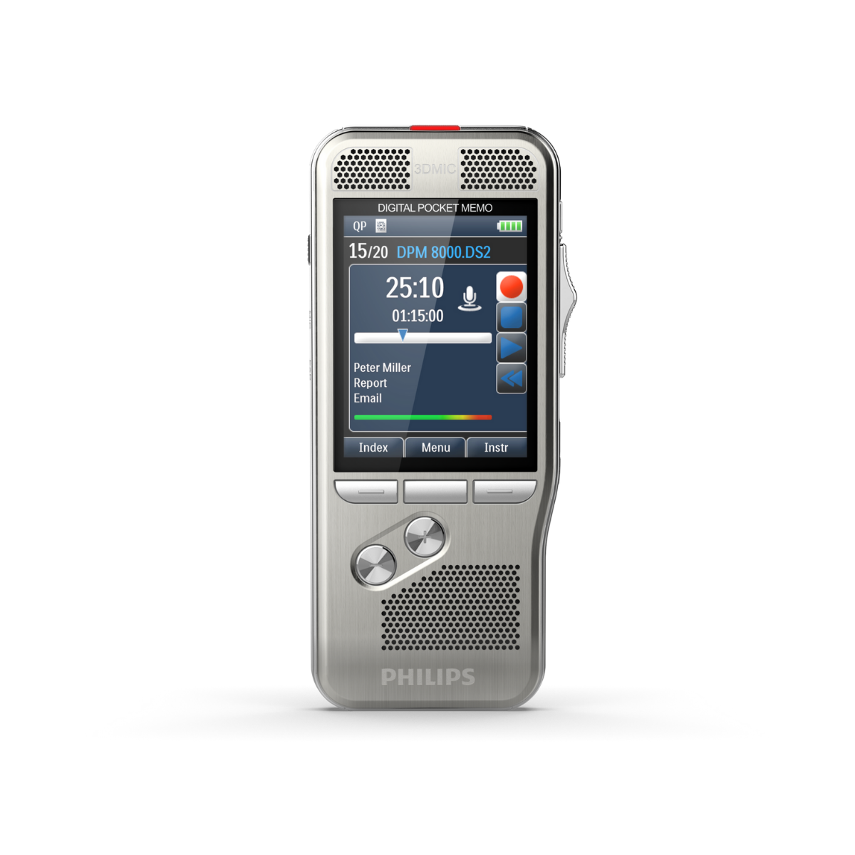 DPM mobiles Diktiergerät von Philips ©Speech Processing Solutions
